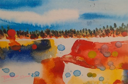 Brian Simpson – A Memory So Colorful "A Memory So Colorful" watercolor by Brian S. Simpson