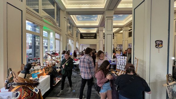 photo of a busy day at the Bellingham Bazaar in 2023